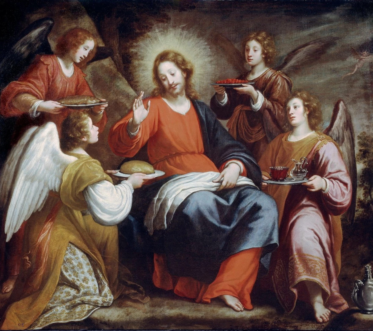 Angeli che assistono Cristo nel deserto - Pushkin Museum, Moscow